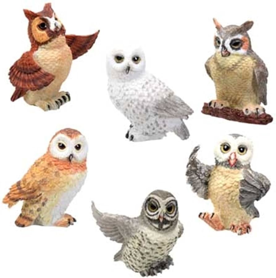 フクロウ　コレクション Amazon.co.jp: フクロウコレクションフィギュア 6個セット : Home